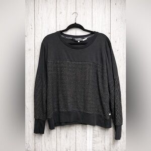 Karl Lagerfeld Charcoal Textured Sweater